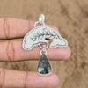 Anniversary Gift For Her Natural Marcasite Gemstone Pendant Fish 925 Silver