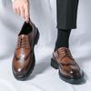 Модные мужские кожаные туфли в стиле ретро для офиса, деловые туфли для офиса, мужские свадебные туфли черного цвета, коричневые, бесплатная доставка, британский стиль