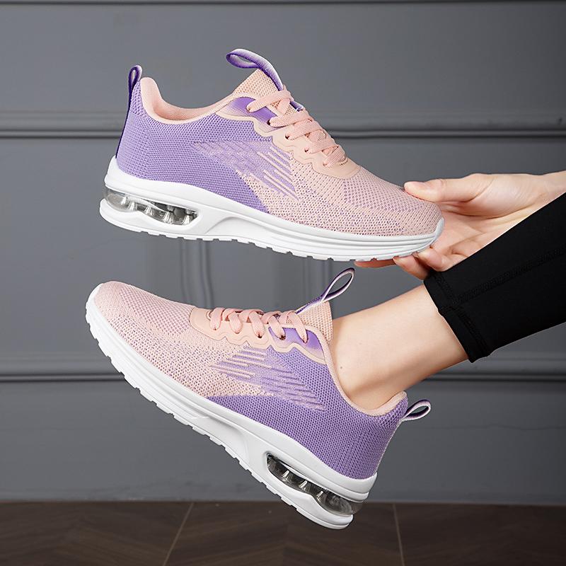 Women's Air Cushion Running Shoes Breathable and Shock-absorbing Sports Shoes Comfortable Outdoor Walking and Jogging Shoes