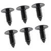 100pcs Car Door Trim 7.5mm Hole Plastic Push in Rivets Fastener Black