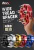 SPR0815 Wide Tread Spacer, Red, 2 Piece Set, PCD100, 4H, M12 X P1.5, Thickness 0.6 Inches (15 Mm)