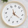 Japanese Silent Quartz Wall Clock - Modern Minimalist Solid Wood Design for Living Room