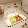 Мультяшная Дверь Туалета Впитывающие Противоскользящие Коврики для Ног Бытовой Туалет Диатомовая Грязь Напольный Коврик Туалет Ванная Комната Коврик для Пола Ванной Комнаты