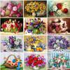DIY Diamond Painting Flower Cross Stitch Kit Mosaic Art Diamond Painting Full Circle/Square Diamond Home Decoration