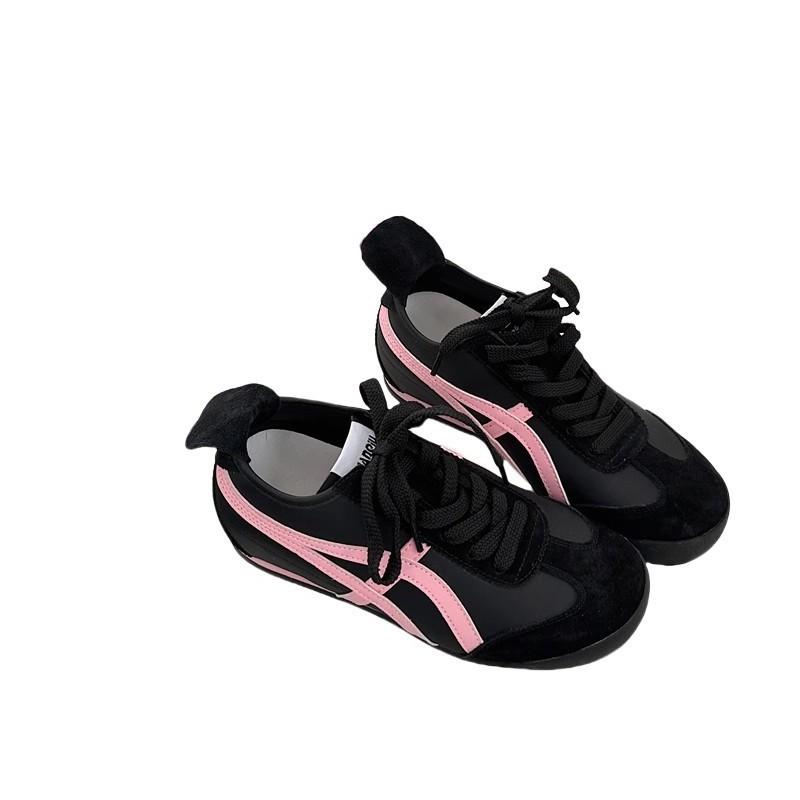 Retro Color Matching German Training Shoes Women's 2025 New Comfortable and Light Feet Small Flat Sports Casual Forrest Gump Shoes