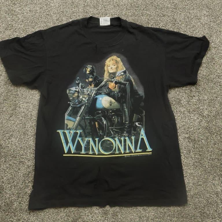 Vintage Wynonna Judd Debut Tour 1992 Pro Tours T Shirt Black remake PA8952