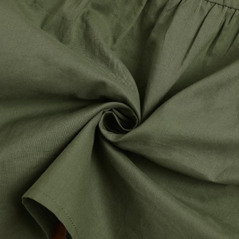 ZANZEA Женская повседневная летняя блузка с круглым вырезом и рукавами 3/4