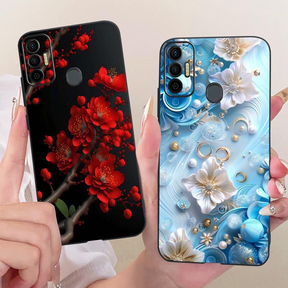 Чехол для Tecno Spark 7 Pro Чехол Spark7 T KF6p Новый Роскошный Расписной Чехол Мягкий Силиконовый Чехол Для Tecno Spark 7P 7T Spark7 Pro Funda Сумки