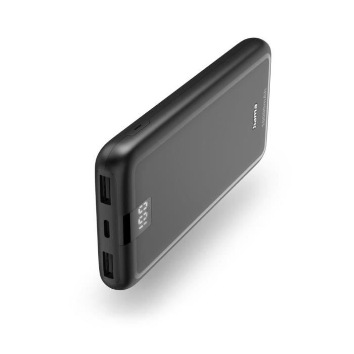 Batterie externe - hama - power pack performance 10 - 10000 mah - 3 usb-c - 2 usb-a - anthracite