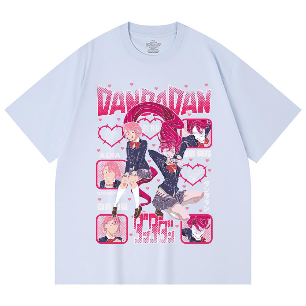 230 Gsm 100% Cotton Dandadan V11 Aira Print Unisex Heavy Cotton T Shirt