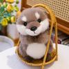 Милая ленивая выдра животное плюшевая игрушка спящая кукла детский подарок на день рождения подушка s обнимашка набитая пушистая обнимательная кавайи комфорт очаровательная мягкая