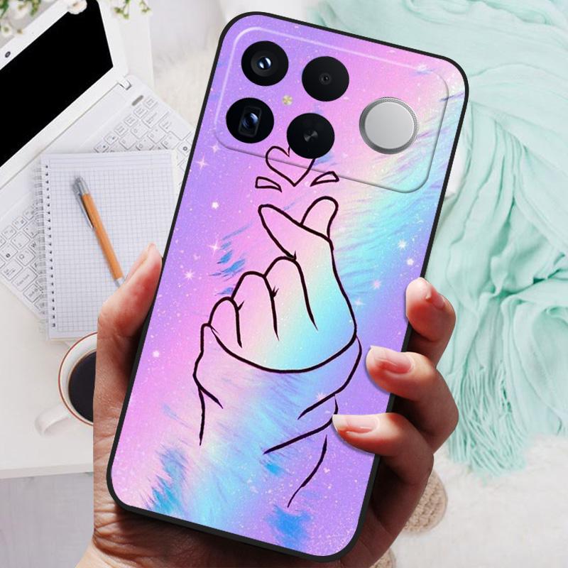 Для Xiaomi Redmi K90 Pro Max Чехол НОВЫЙ ТПУ Силиконовый Противоударный Чехол для телефона с котом Для Redmi K90 Pro Max Funda Печать Мягкий Чехол