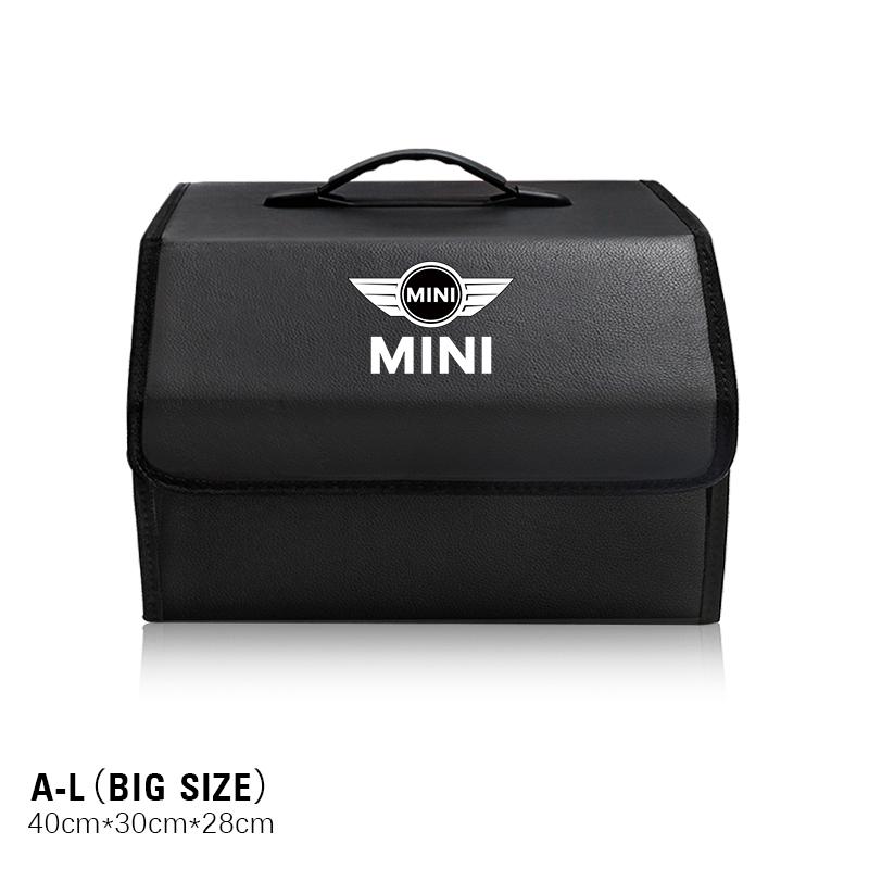 HNSCH1 Car Trunk Storage Box High-capacity Leather Organizer Case For MINI Cooper JCW Countryman Clubman Cabrio Paceman Coupe R56 F56