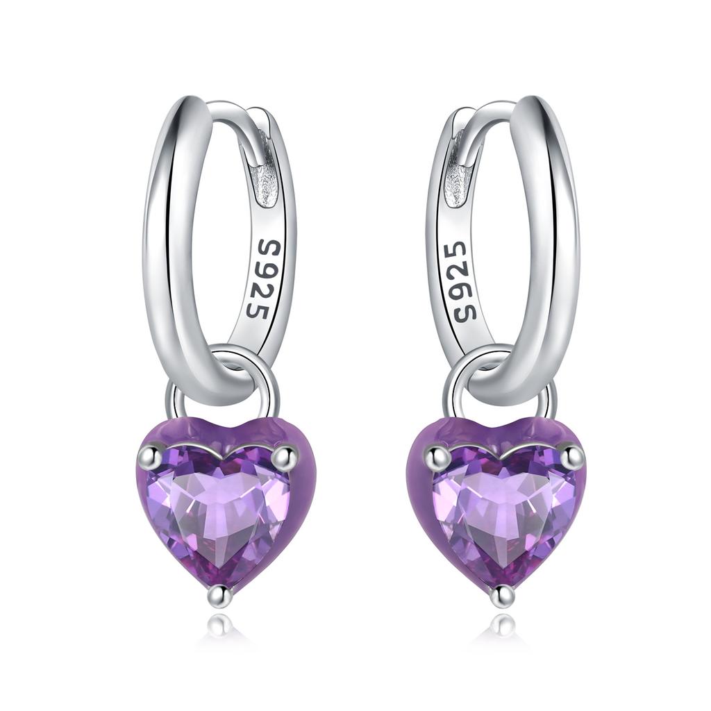 Orstarry 925 Silver Pink Sweet Bow Earrings Women Jewelry Trendy Drop Earrings Party Gift Anniversary
