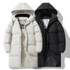 Средние и длинные изделия с хлопковой подкладкой Мужская зимняя графеновая теплая съемная шапка Свободная куртка с хлопковой подкладкой Пара Универсальная одежда с хлопковой подкладкой