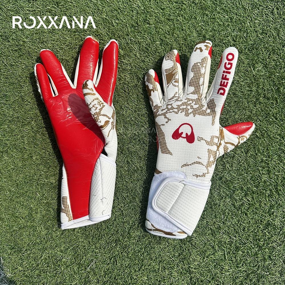 ROXXANA Латексные футбольные вратарские перчатки Профессиональные Противоскользящие Защитные Мужские Женские Юношеские Детские Матчевые Тренировочные Футбольное оборудование