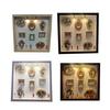 DIY Mini Museum Silhouette Box with Light Custom Photo Memory Display Case Personalized DIY Shadow Box Frame Kit with Mini Frames for Anniversary Home