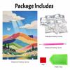 Pearl painting handmade diy 5D pearl painting kit rainbow mountain landscape home wall decoration art