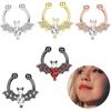 1PC Halloween Hot Selling Bat Wings Nose Ring Zircon Nose Ring In Europe and America