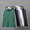 Jacket Men's Spring New Hooded Jacket Casual Sports Three-stripe Thin Top Trendy Men's Outdoor