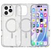 For iPhone 16 Pro Phone Case Compatible with MagSafe Glitter PC+TPU Hybrid Shockproof Cover