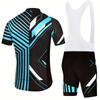 Outdoor General Mountain Road Cycling Fitness Equipment Cycling Clothing Road Bike Cycling Clothing  Summer Breathable Cycling Clothing Set