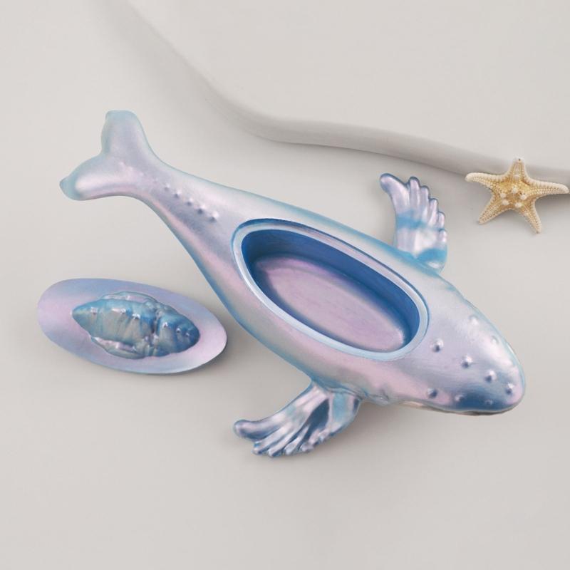 Whale Shaped Silicone Storage Box Mould Efficient Jewelry Sorting and Storing Case Mold Epoxy Resin Organizer Molds