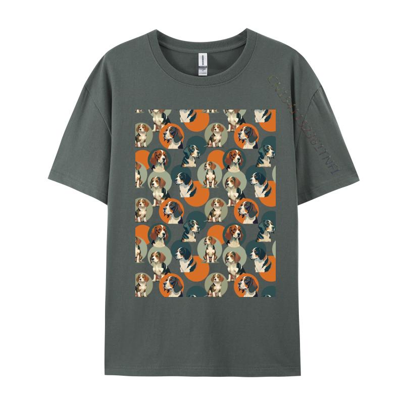 Beagle Dog Tshirt Funny Adult Tee Premium Cotton Young TShirt Classic TShirt Hiphop Streetwear Basic