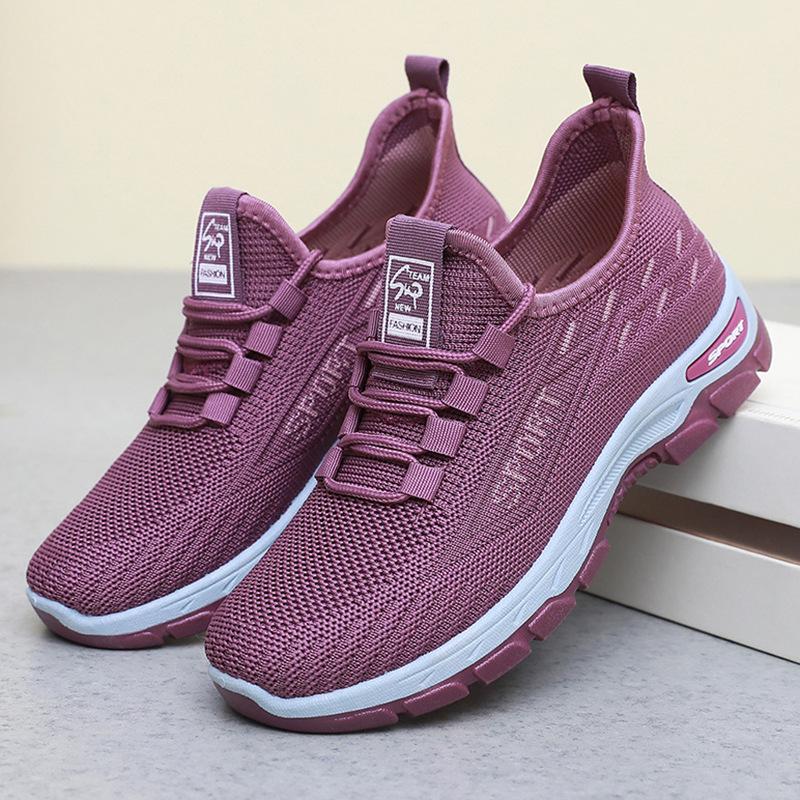 Женские повседневные кроссовки Fly Knit 2026 года - Легкие, с мягкой подошвой, спортивный дизайн для пар