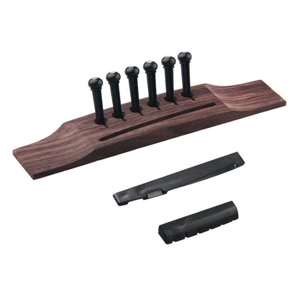 Classic Acoustic Guitar Bridge Pins Set Guitars Pins Saddle Nut Kit Guitar Parts Musical Instrument