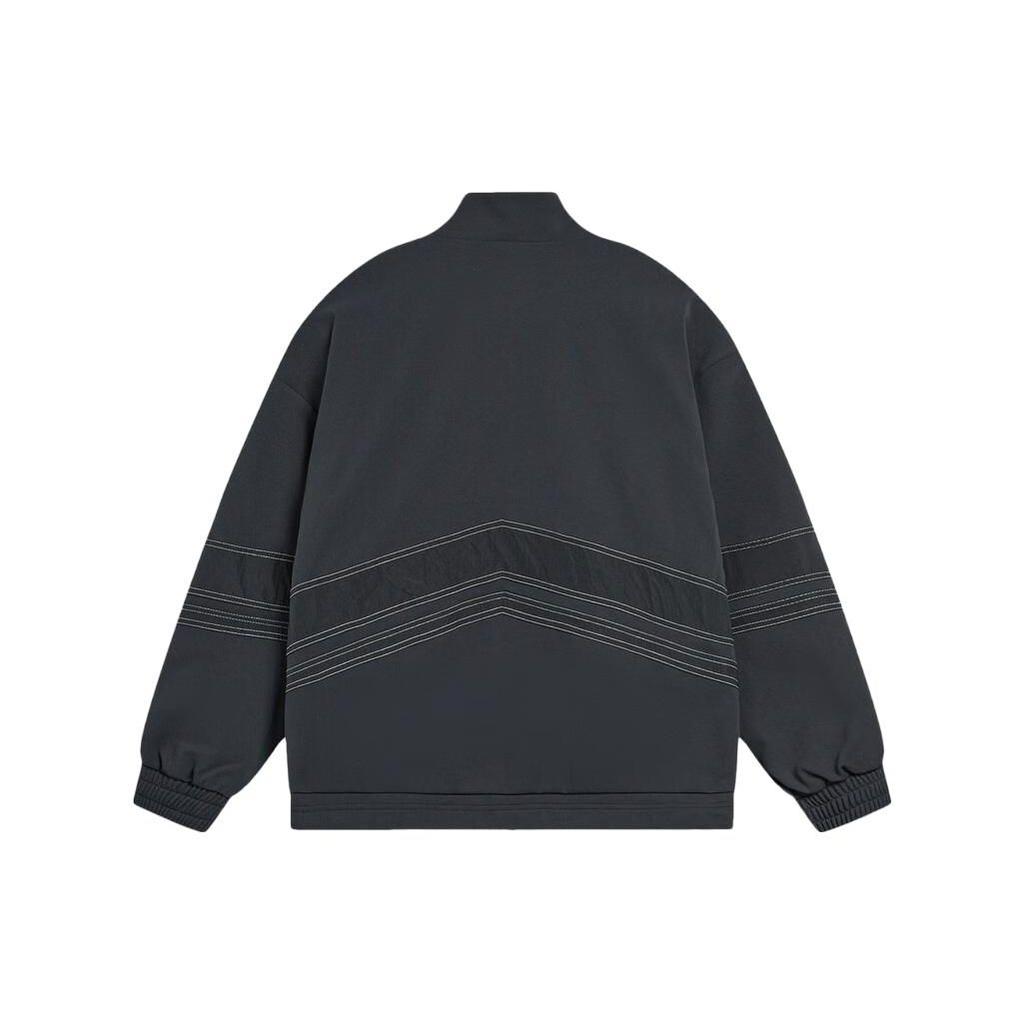 Мужская куртка свободного кроя Li Ning Sports Lifestyle Series, однотонная, черная AJDT623-1