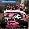 Scr-eam Horror Movie 3pcs K-pop music group Bedding set,Ideal for Bedroom, Dormitory,Including Duvet Cover And 2pcs Pillowcases,Fan gifts