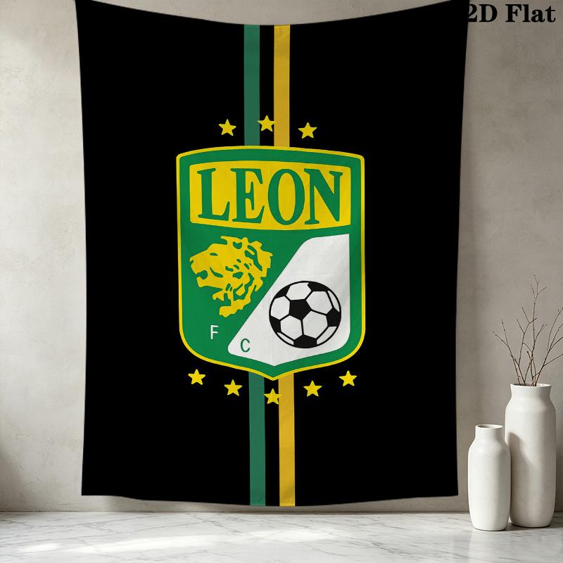 Club Len Football Club Wall Tapestry Aesthetic Wall Hanging Printed Fabric Blanket Decorative Tapestries For Bedroom Living Room Home Decor