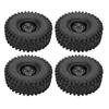 4pcs 1.9 Inch Wheel Rim Rubber Tire RC Accessory Fit for Axial 1 10 RC Crawler 120mm