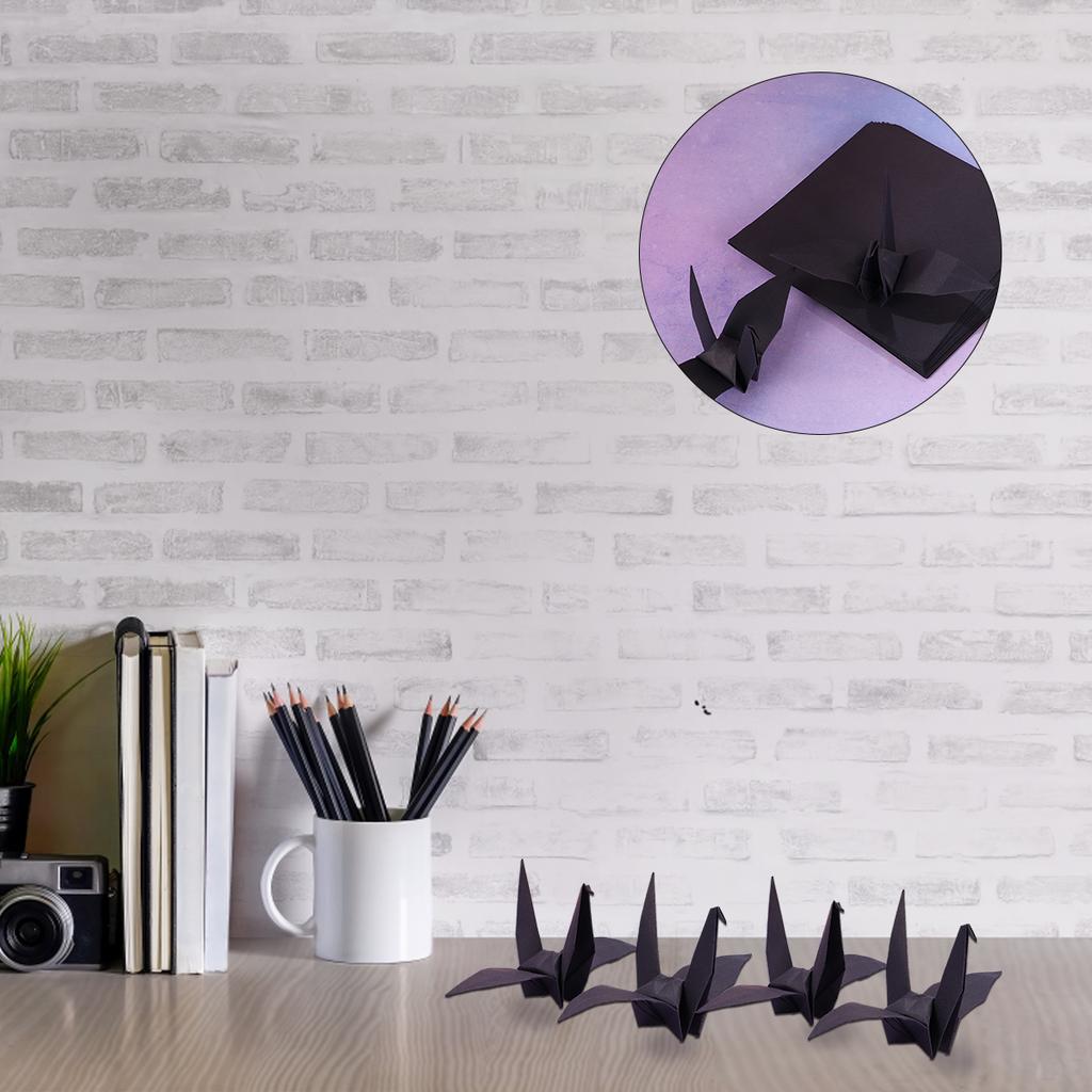 100 Pcs Double Sided Square Origami Paper Crane Sheet Crafts Paper Folding Manual Game Diy Craft Paper 15X15 CM