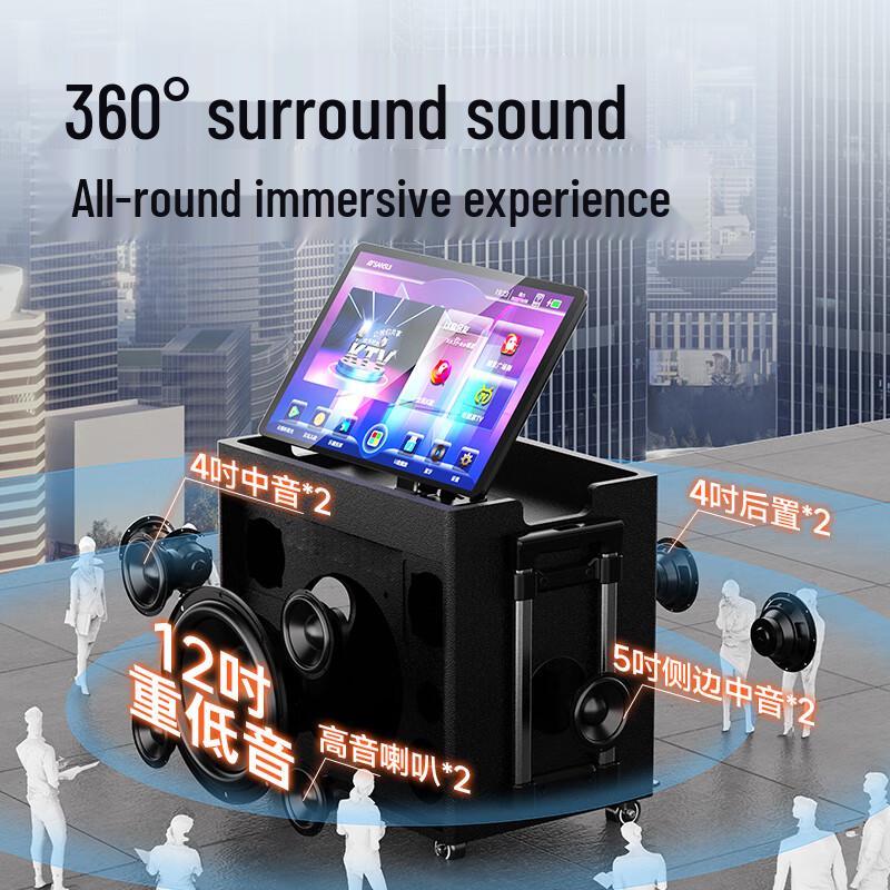 Портативная уличная KTV и караоке звуковая система SANSUI