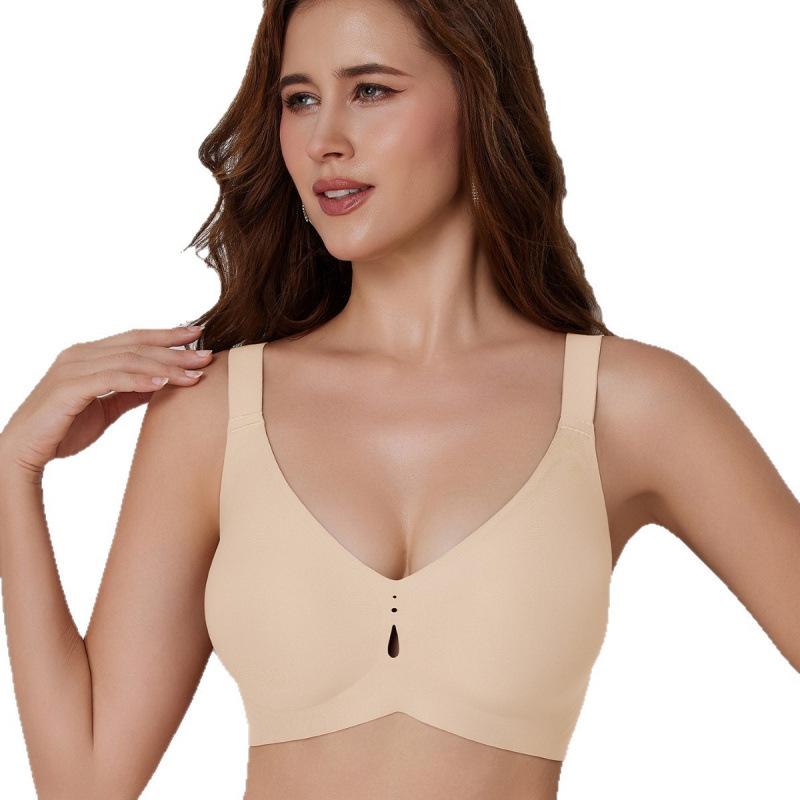 Бесшовный повседневный бюстгальтер без косточек с гелевыми чашками