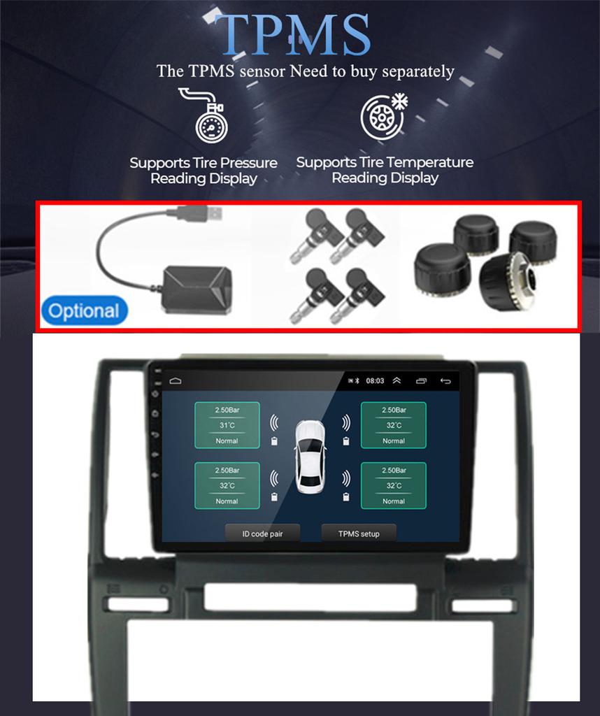 9'' Android 11 1+16 ГБ Автомагнитола Радио Навигация WIFI Для Land Rover Freelander 2006-12