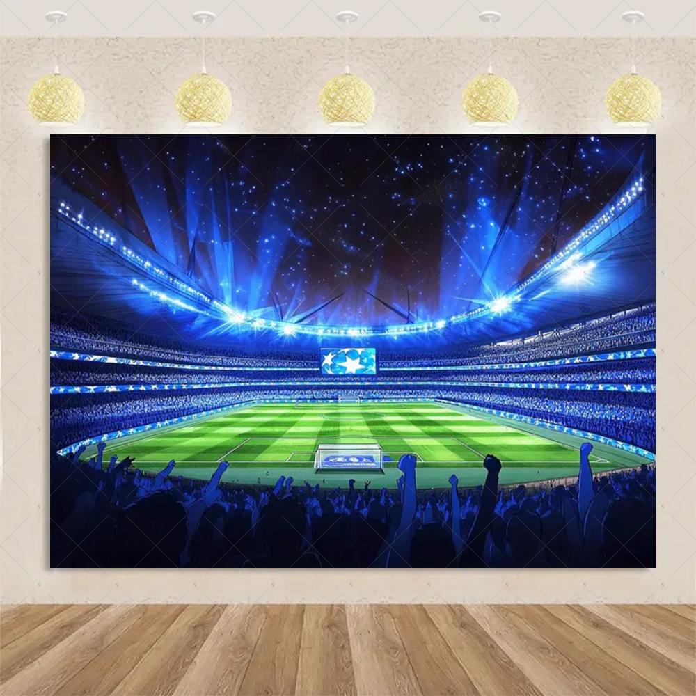 Football sports theme, birthday party, decorative background, surprise gift for boy, cake table banner, accessories2318