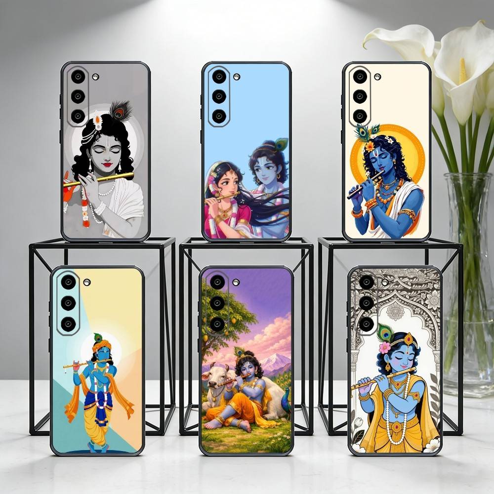 Чехол для телефона Индийский Бог Господь Кришна Для Samsung Galaxy A73, A72, A71, A70, A53, A52, A51, Другие Мягкий Черный Чехол