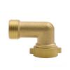 3/4" Brass Elbow Hose Adapter Copper Garden Watering Irrigation Pipe Fittings Connect Repair Quick Connector Coupling Joint
