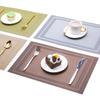6Pcs Modern Elegant PVC Placemat Dining Table Mat Cafe Anti-slip Hot Placemats Bowl Pad Cup Mat Table Coasters