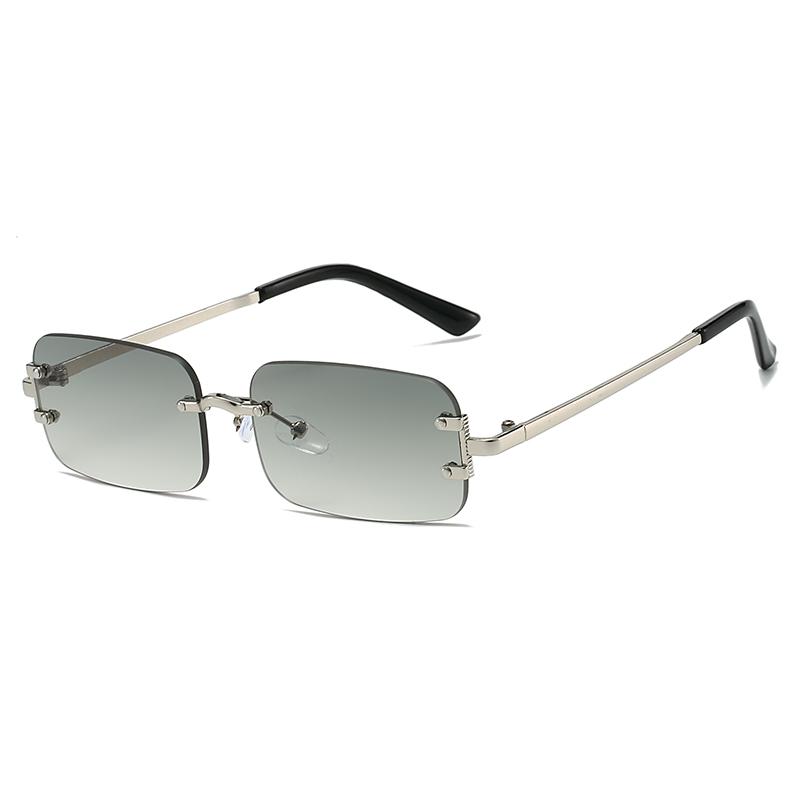 Ретро Безободковые Солнцезащитные Очки Женские Модные Брендовые Солнцезащитные Очки Мужские Винтажные Роскошные Солнцезащитные Очки для Вождения На Открытом Воздухе Женские UV400