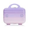 14"/20"/24"/28" 4-Piece PC Spinner Luggage Set with Side Handles, Protective Feet – Integrated Combination Lock & 14" Cosmetic Bag (Purple)