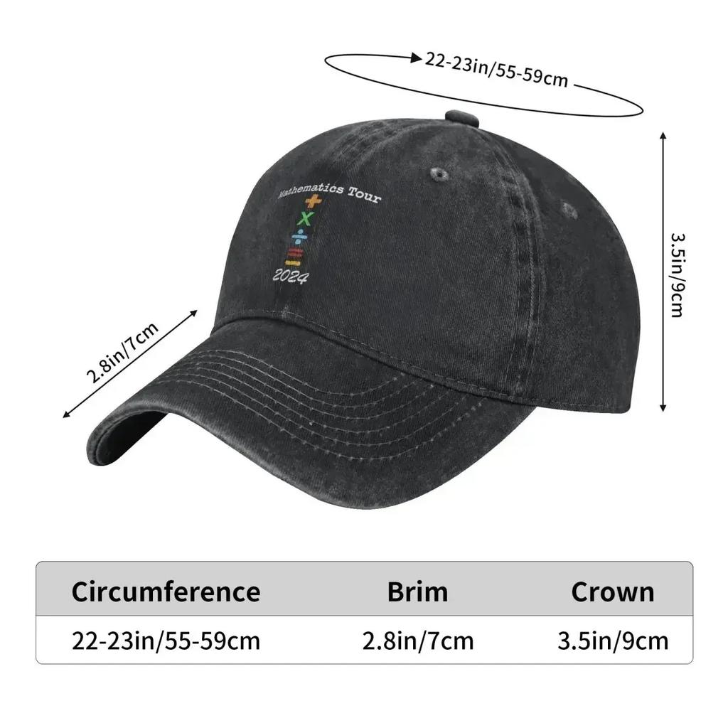 Ed Sheerans Math Lyrics Baseball Cap Men Women Distressed Cotton Headwear Outdoor All Seasons Travel Adjustable Fit Caps Hat