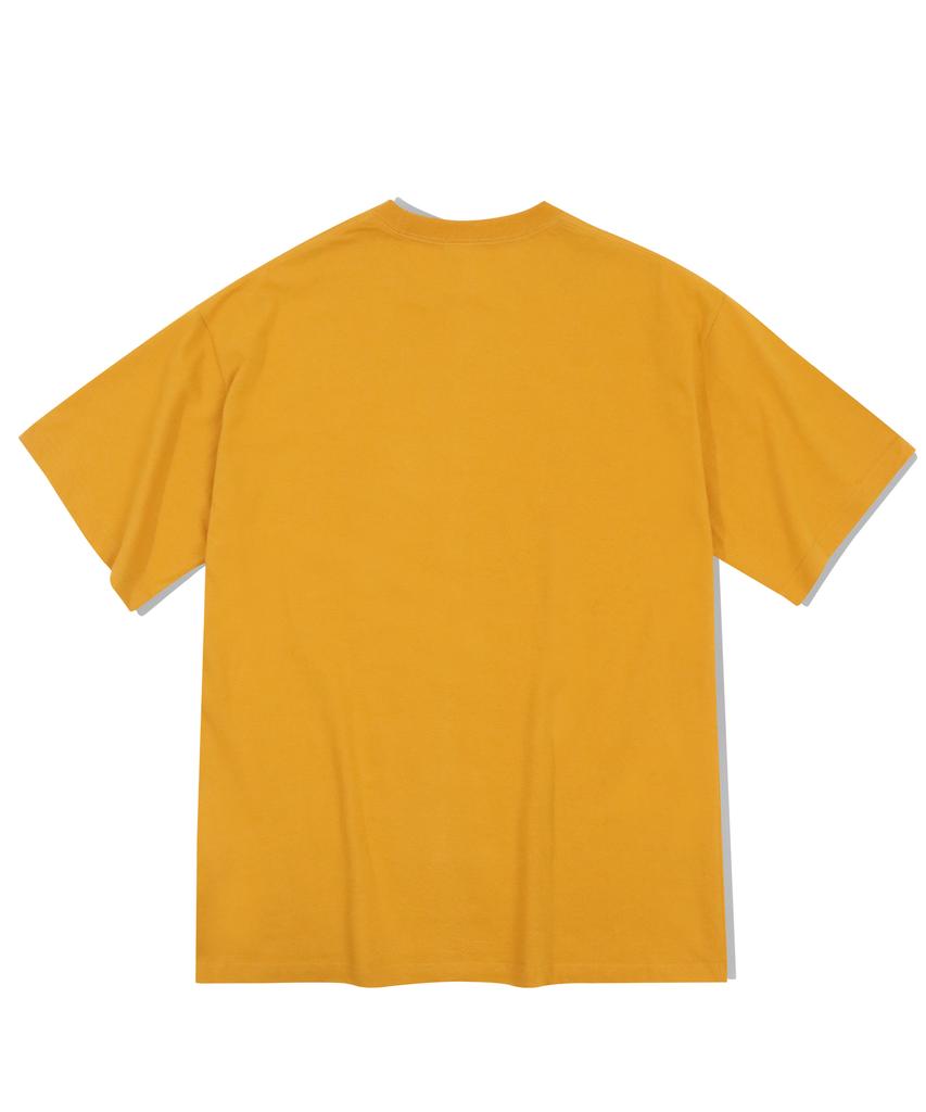 FILLUMINATE Oversized Beam Logo T-Shirt - Mustard