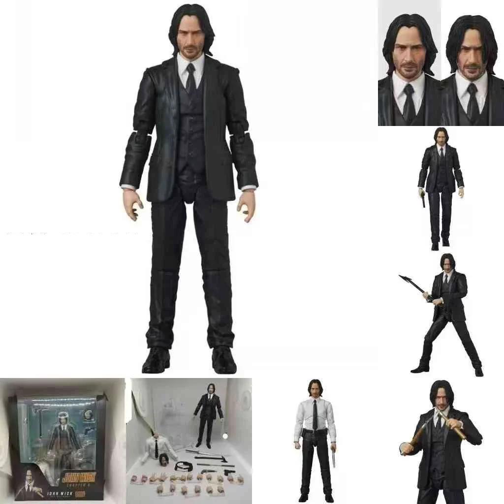 Mafex 085 ДЖОН УИК Глава 2 с Фигуркой Собаки Глава 212 Фигурка Джона Уика Фигурка Модель Игрушки Куклы Дата Рождения Подарок