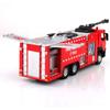 1/50 электрическая пожарно-спасательная машина с лестницей, игрушками со светом и музыкой для детей