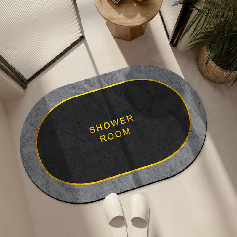 Коврик для впитывания диатомовой грязи, коврик для туалетной двери, мягкий коврик из диатомовой земли, нескользящий коврик для ванной комнаты, коврик для туалета в ванной