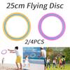 2-4PCS 25cm Flying Disc Portable Sports Play Discs Versatile Throwing Catching Disc Outdoor Flying Disc Toy for Beach Backyard